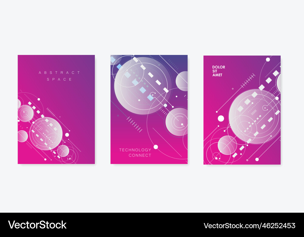 Tech dynamic futuristic concept circles and lines Tech dynamic futuristic concept circles and lines vector image