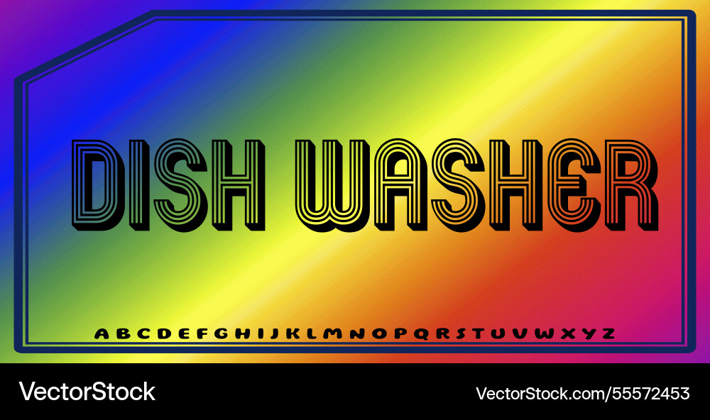 Text effects with editable colors and abstract Vector Image