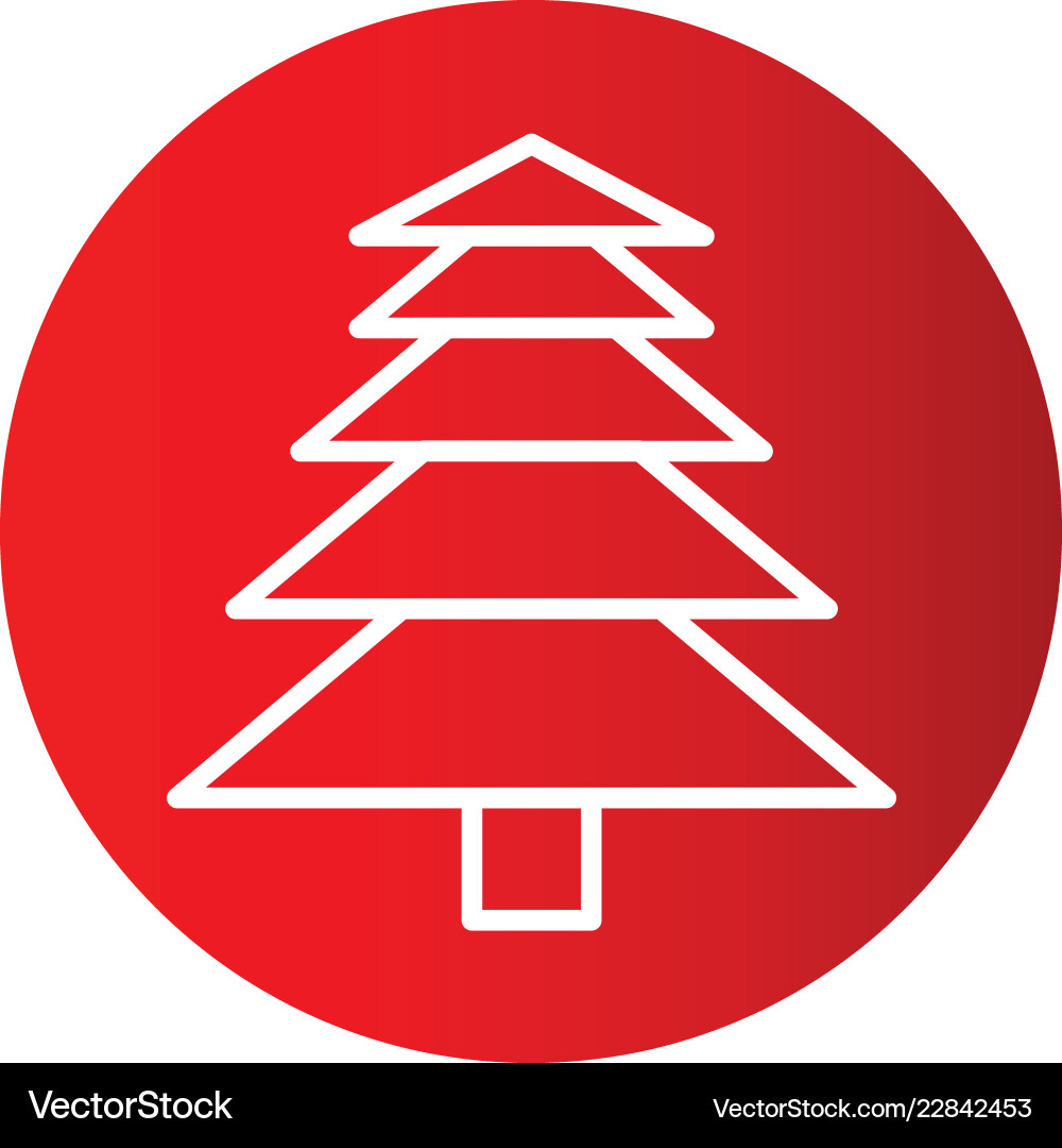 Tree icon in creative design with elements Vector Image