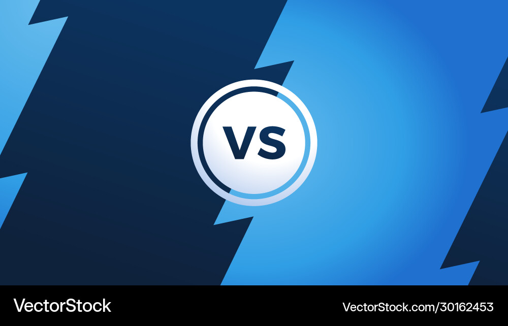 Versus Monogram - Championship Battle Vector Image