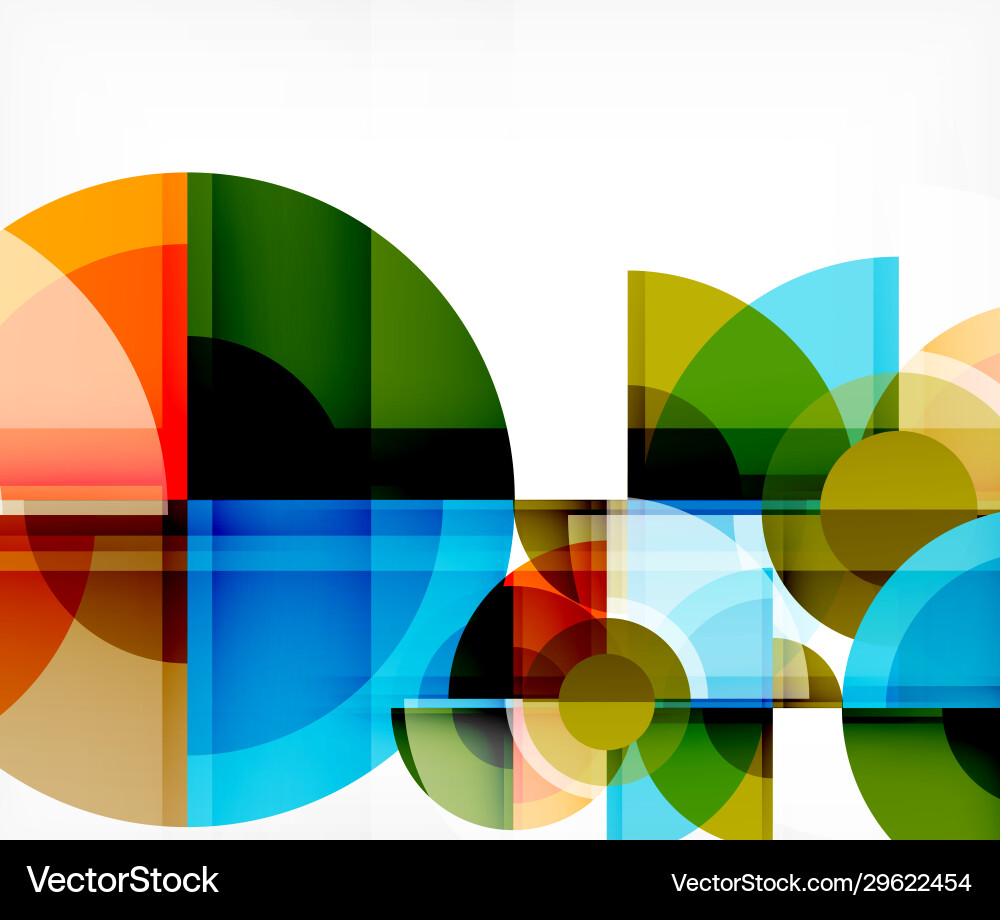 Abstract background circle and triangle design vector image