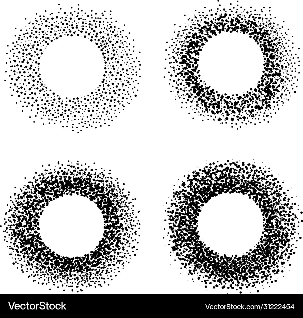 Abstract Circle & Dot Patterns vector image