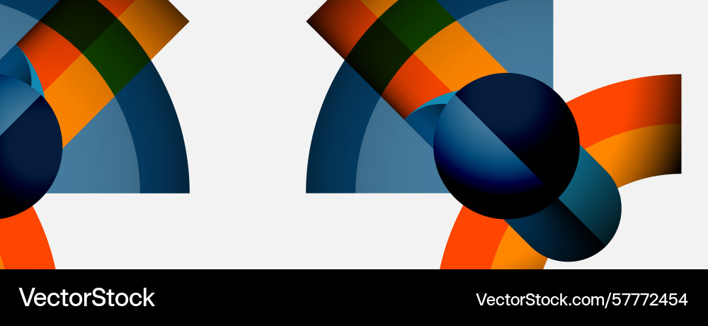 Abstract composition features overlapping Abstract composition features overlapping Vector Image