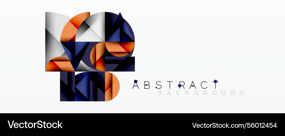 Abstract geometric design with intersecting Abstract geometric design with intersecting Vector Image
