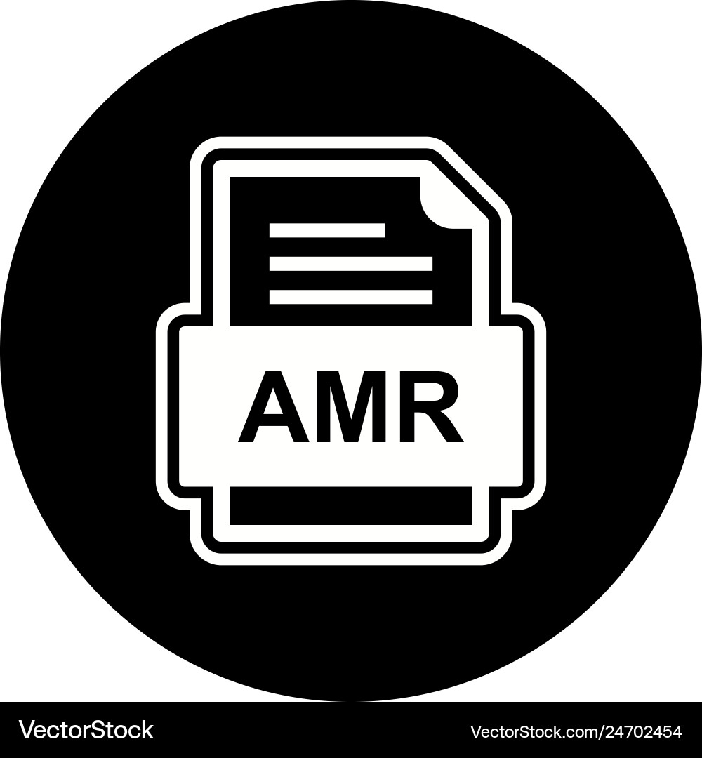 Amr file document icon Vector Image