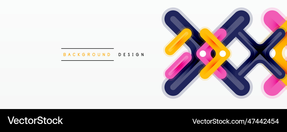 Cross line background minimal geometric template Cross line background minimal geometric template vector image