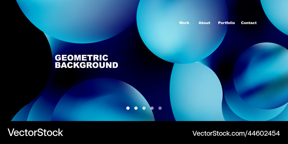 Flowing gradient colors and round elements Flowing gradient colors and round elements vector image