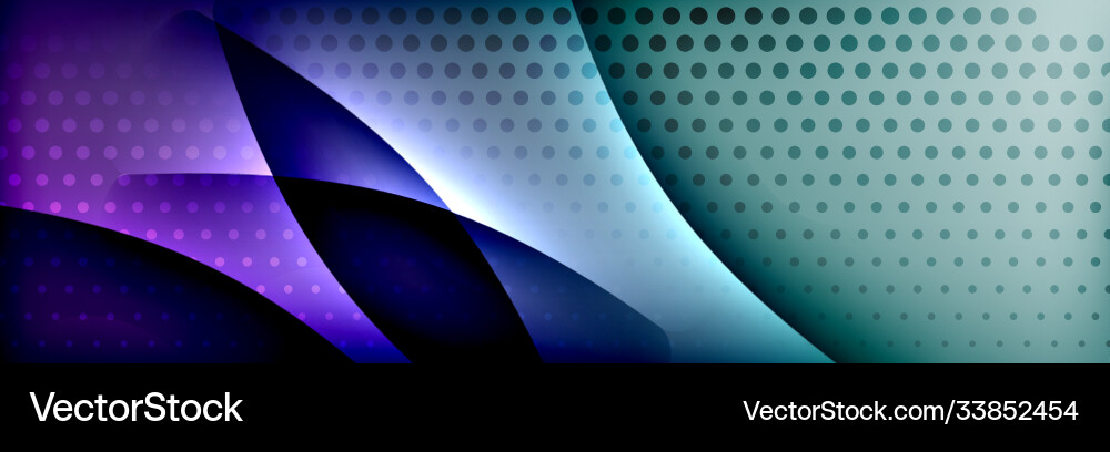 Fluid gradient neon color waves abstract Vector Image