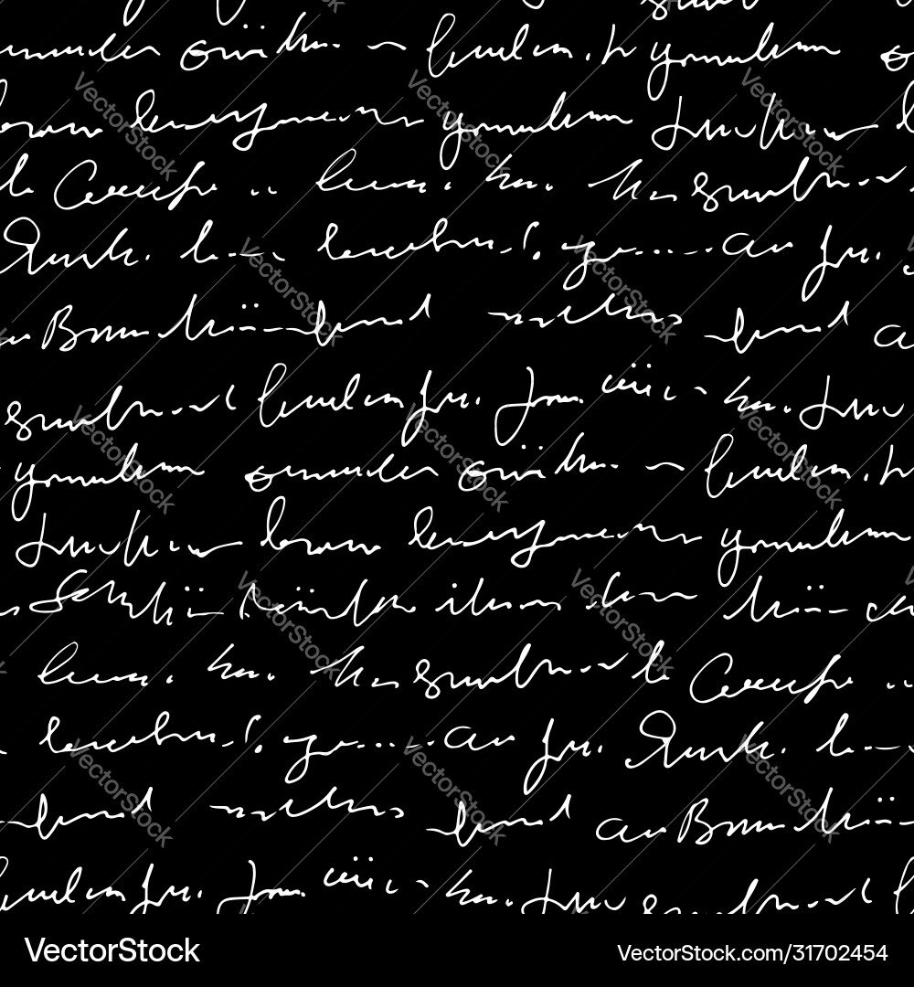 Handwritten abstract text seamless pattern Handwritten abstract text seamless pattern Vector Image