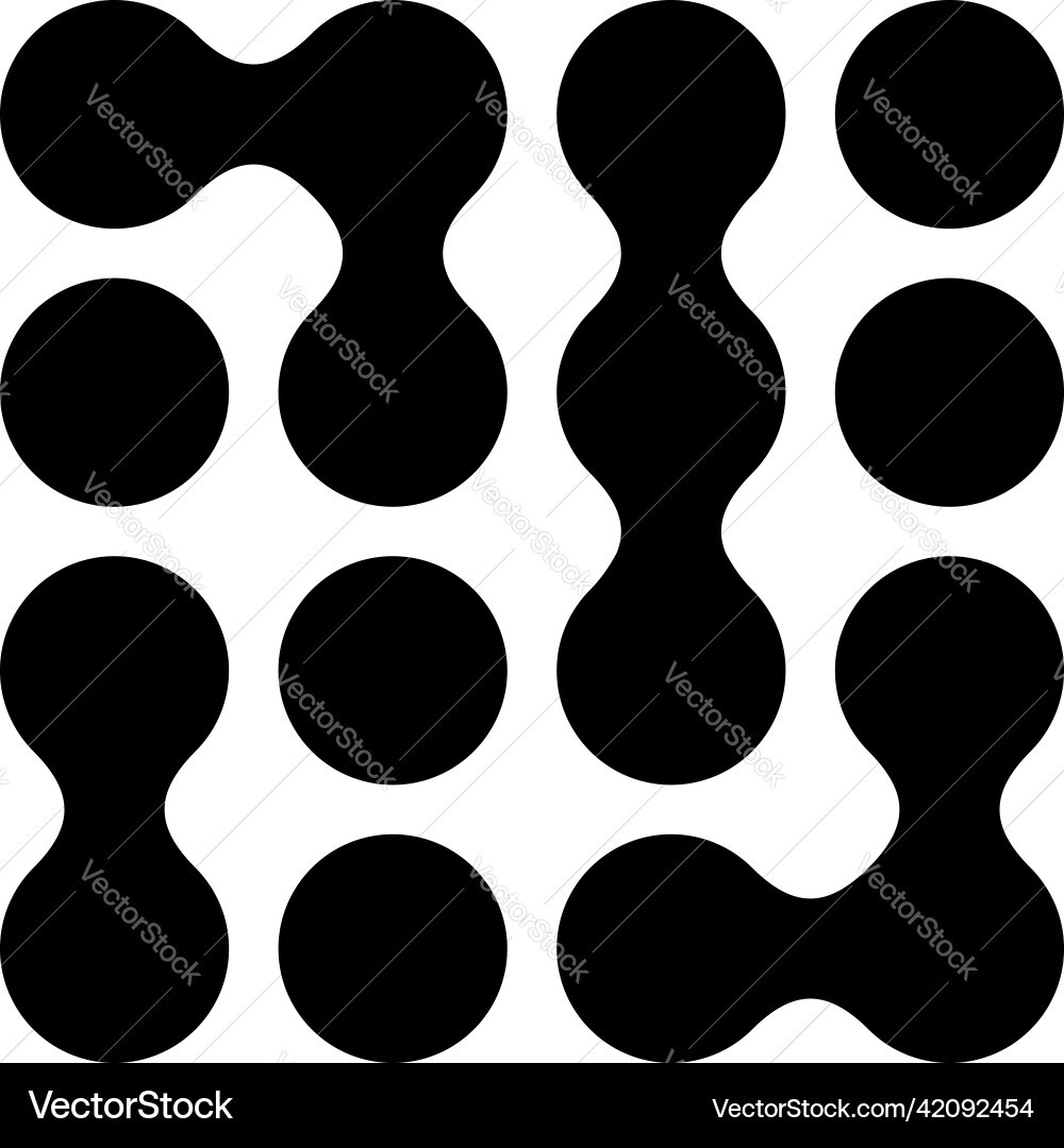 Metaball connected dots circles pattern texture Metaball connected dots circles pattern texture vector image
