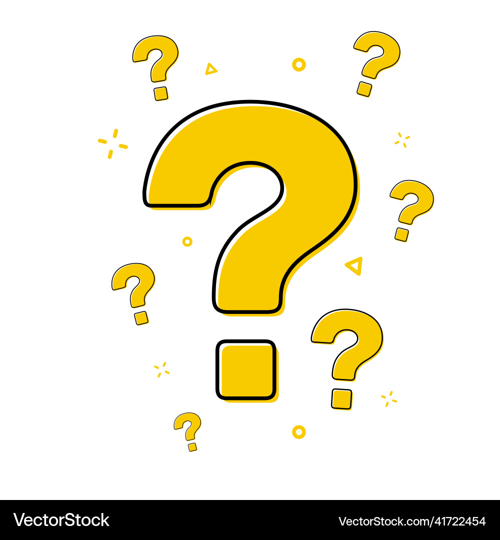 Question Mark Icon - Query Symbol Vector Image
