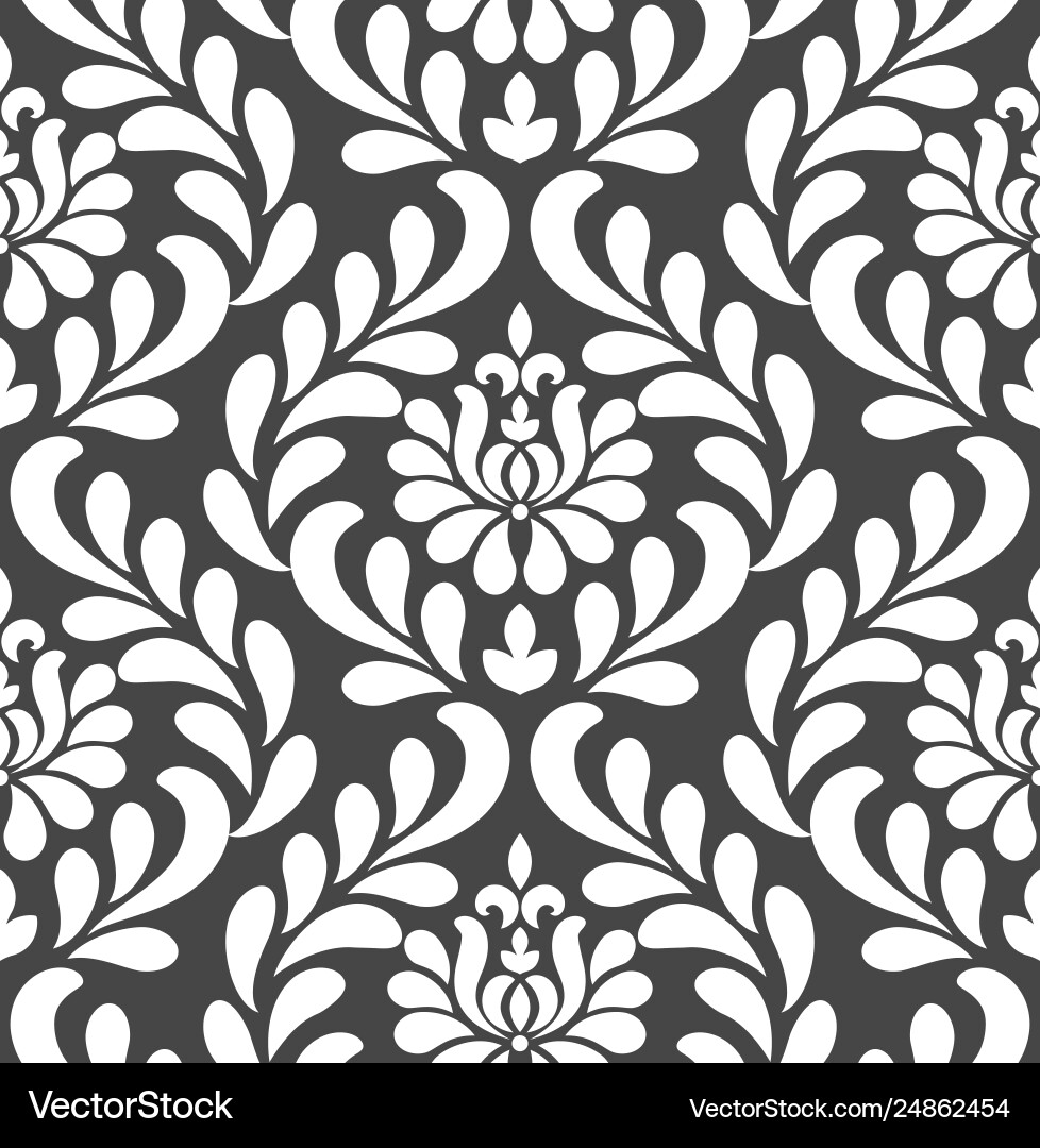 Seamless damask pattern Seamless damask pattern Vector Image