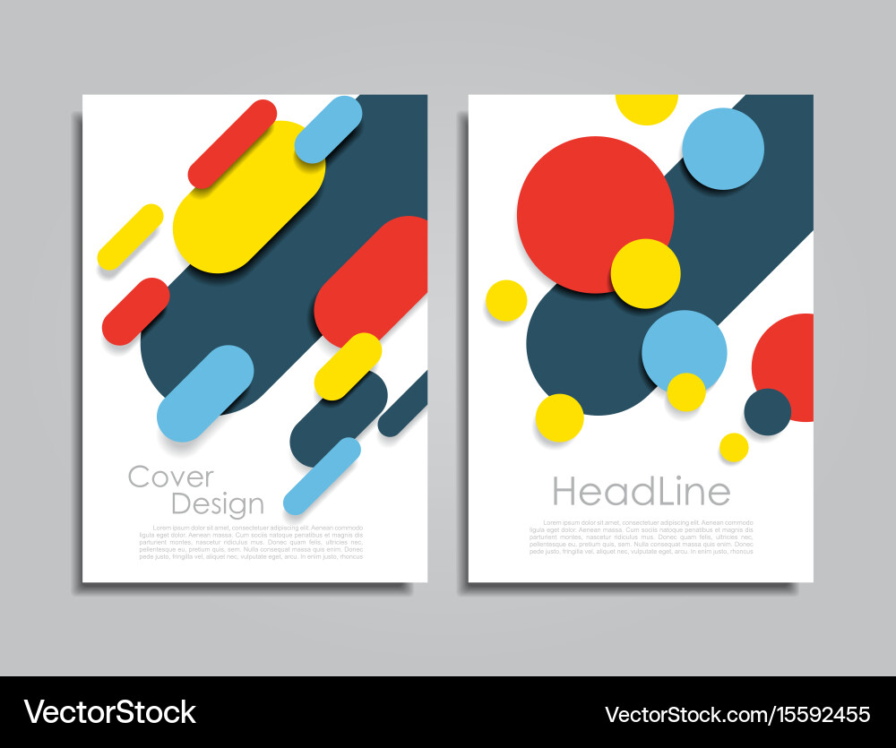 Brochure Layout Template Vector Image