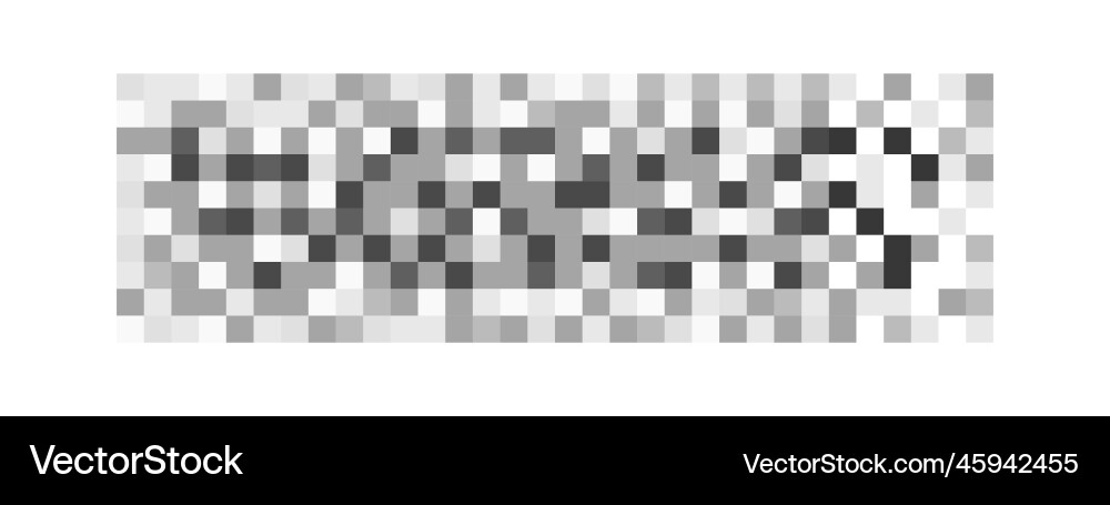 Censor blur effect horizontal pattern monochrome Vector Image