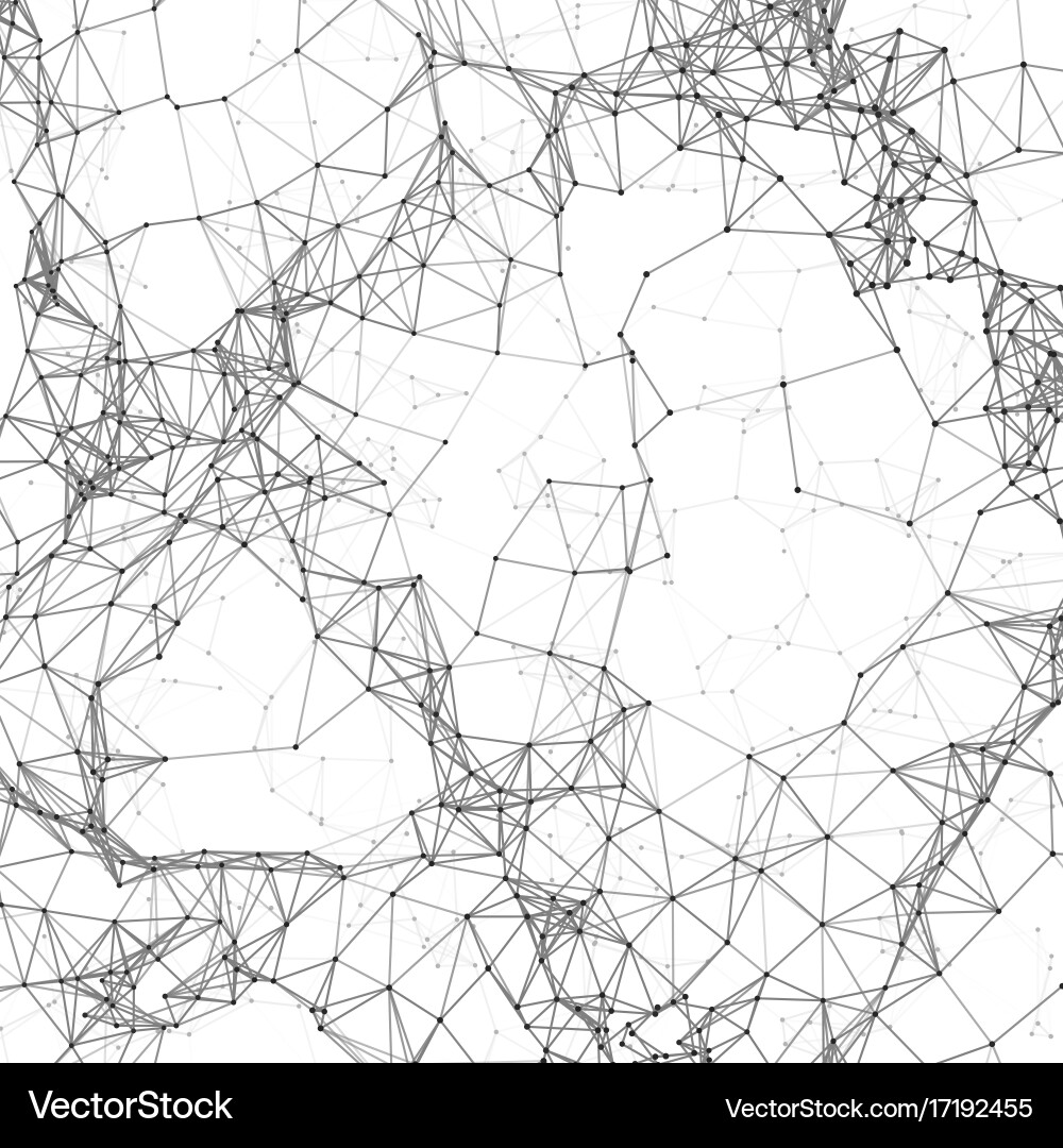 Polygonal Network Connection vector image