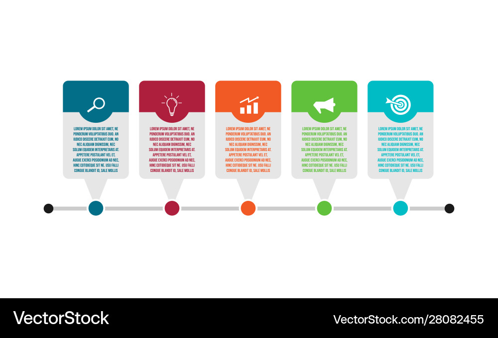 Process Flow Chart Template vector image