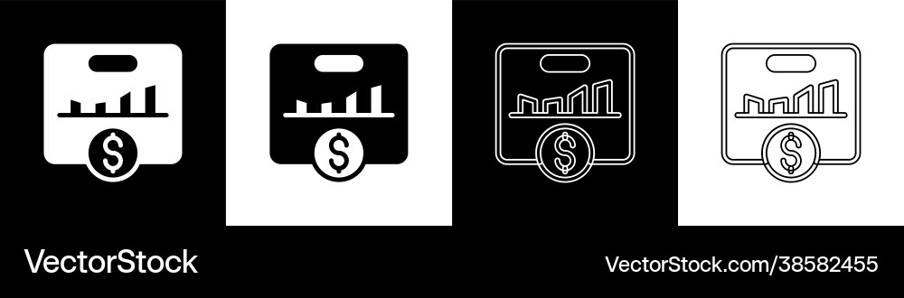 Set kpi - key performance indicator icon isolated Set kpi - key performance indicator icon isolated vector image
