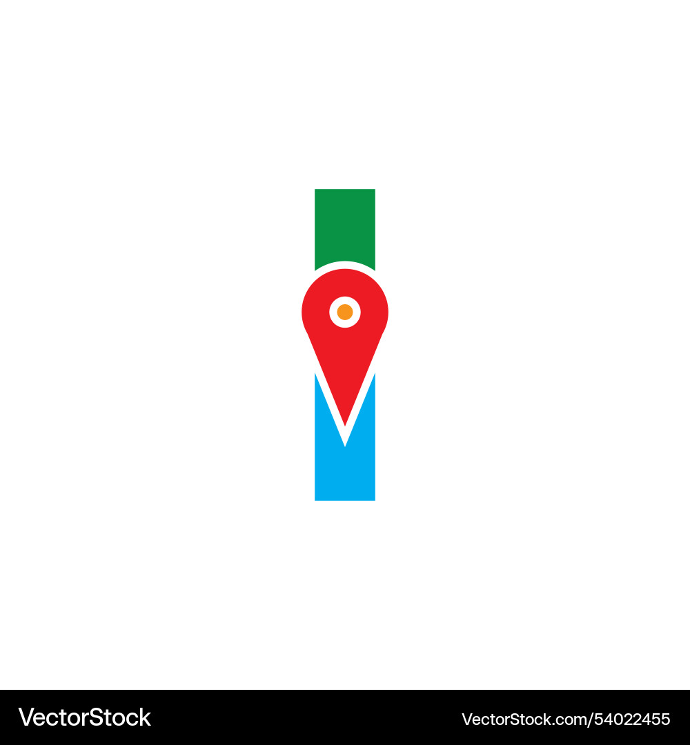 Simple and modern logo design initial i combine Vector Image