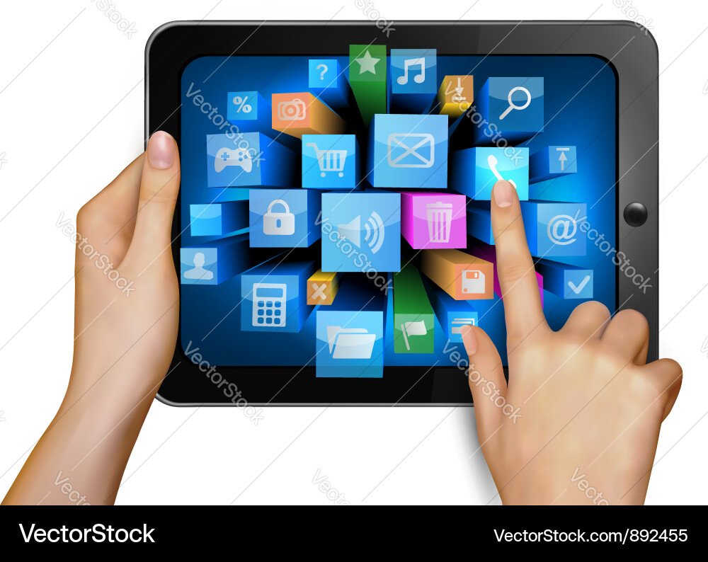 Touchpad Interaction vector image