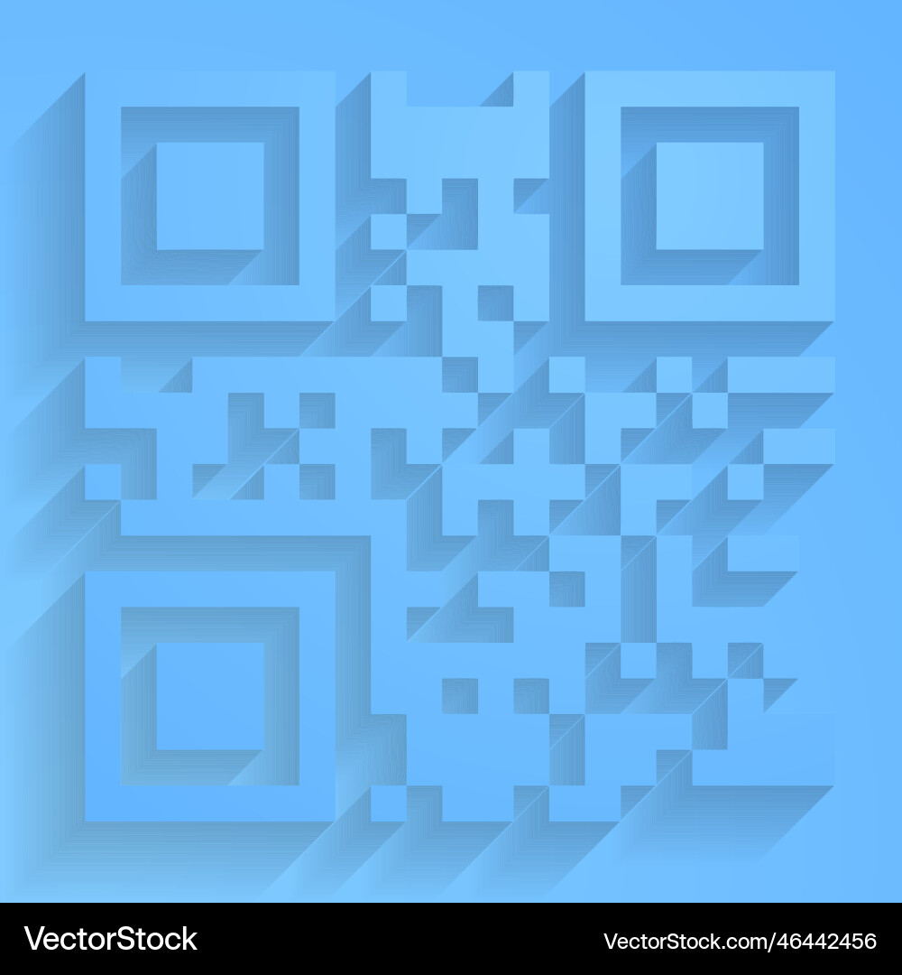 Abstract QR Code Pattern vector image