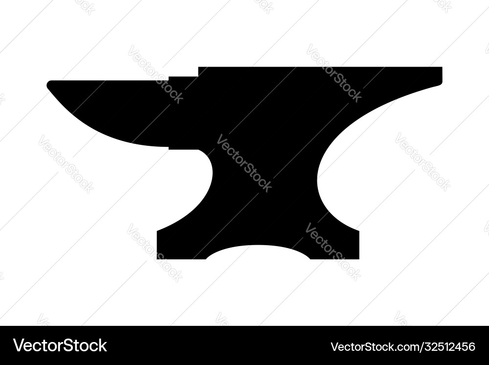 Anvil silhouette vector image