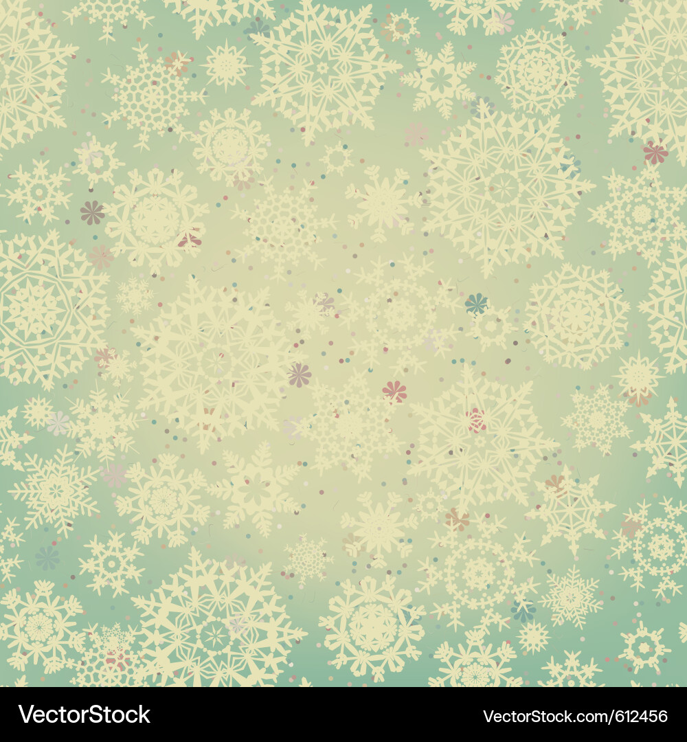 Elegant Winter Snowflake Background Vector Image