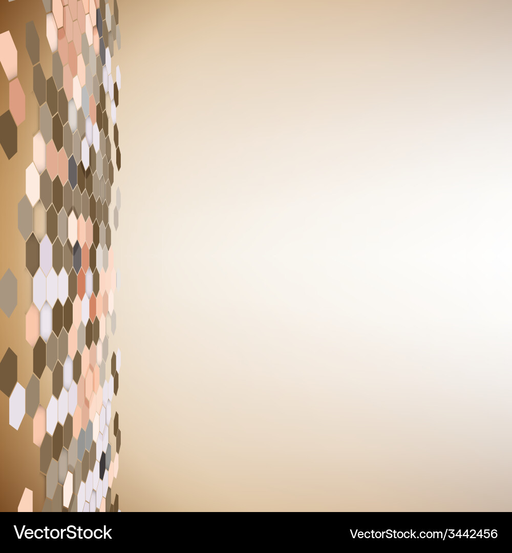 Geometric background abstract hexagonal pattern vector image