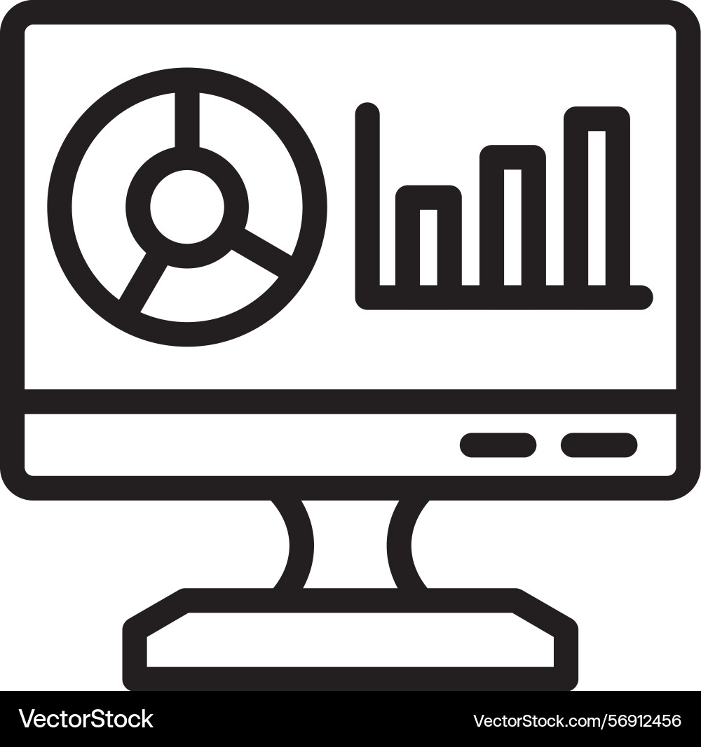 Metrics linear style icon design vector image