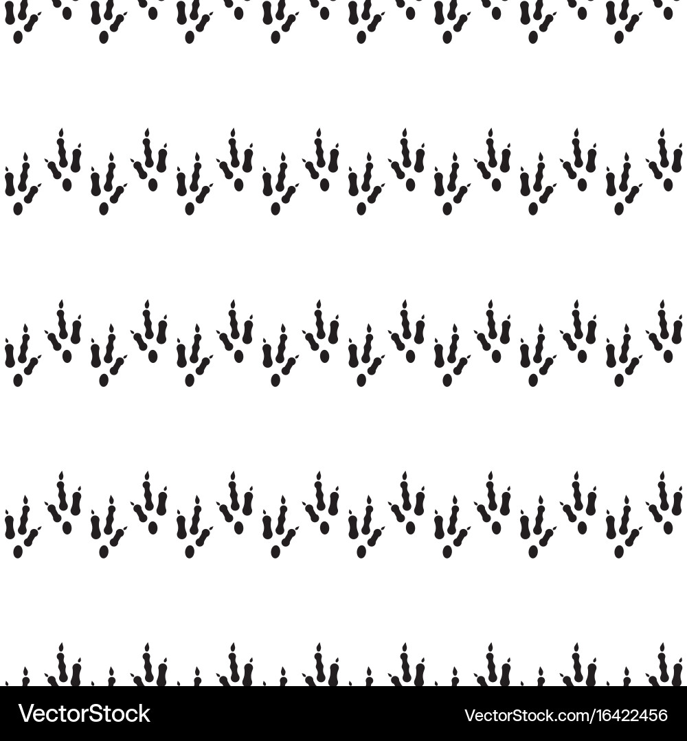 Minimal seamless pattern with dinosaur foots Vector Image