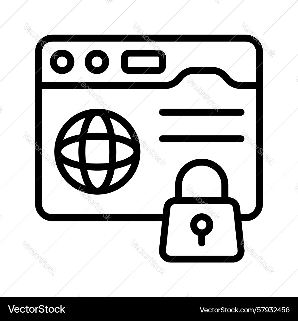 Secure website Vector Image
