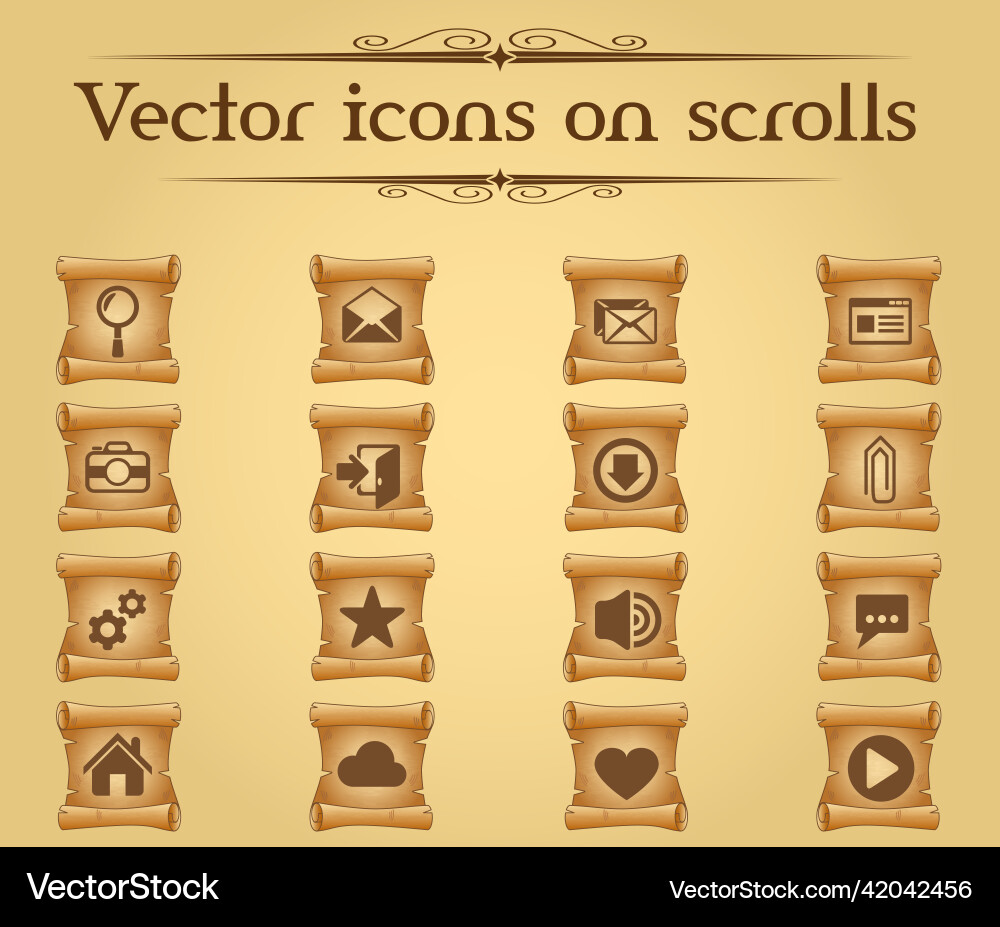 User interface network icon set Vector Image