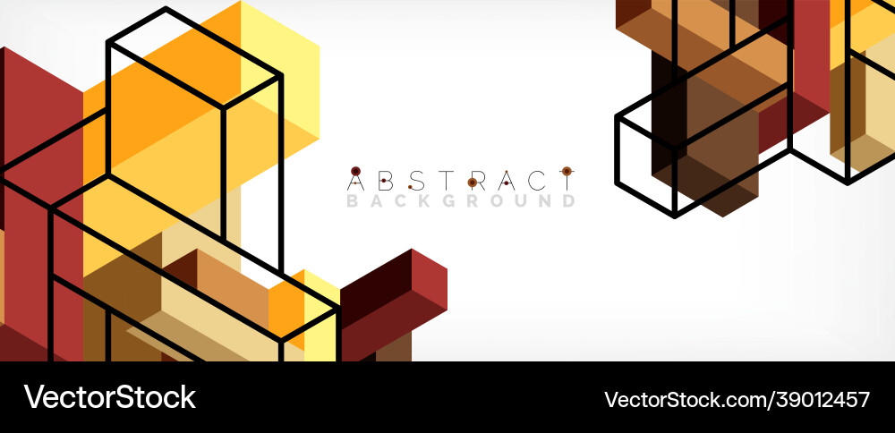 Abstract background 3d cubes cubic elements Abstract background 3d cubes cubic elements vector image