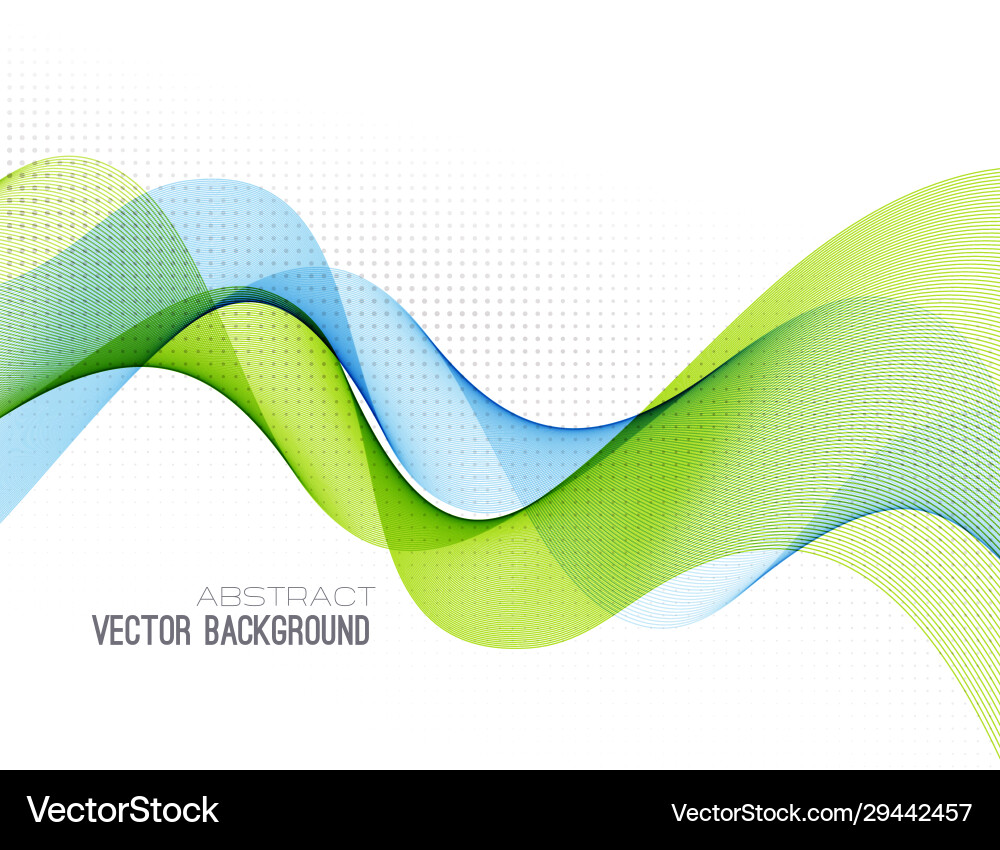 Abstract Flowing Color Wave Background vector image