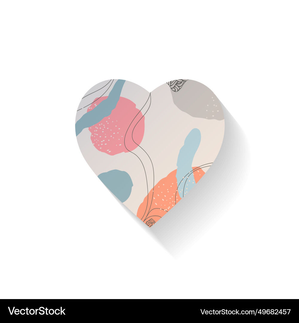 Abstract hand-drawn pattern in the shape Abstract hand-drawn pattern in the shape vector image