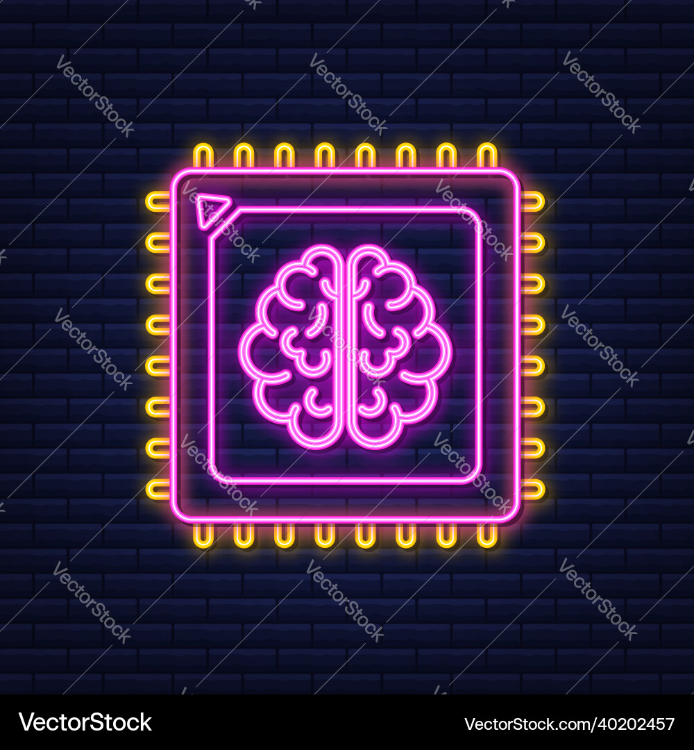 Brain digital in hand neural network iq Brain digital in hand neural network iq vector image
