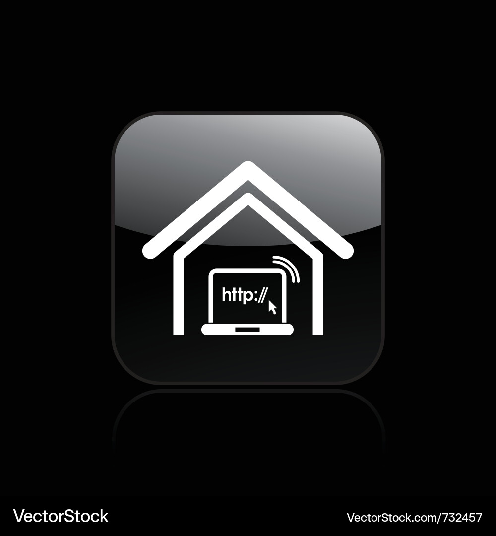 Connection web icon vector image