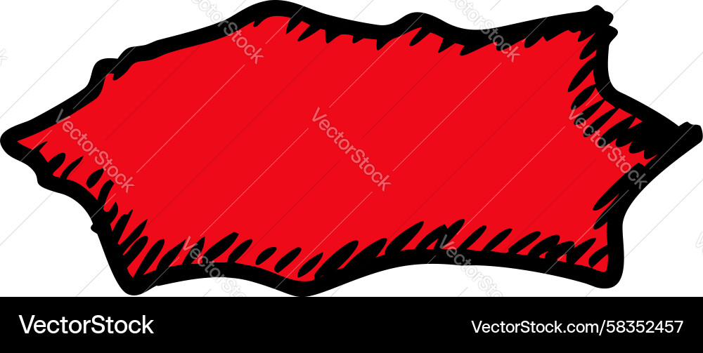 Dynamic Red Splash Shape Vector Image