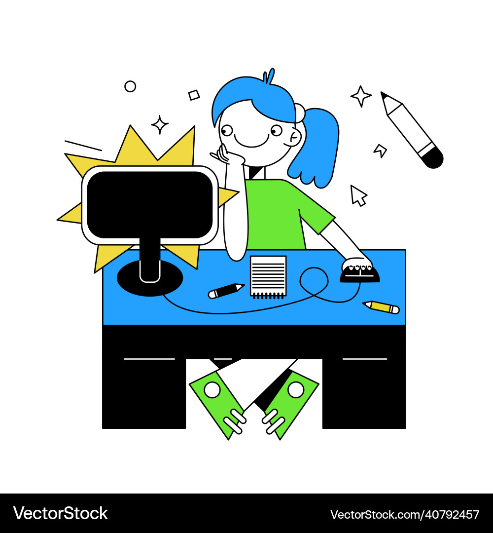 For a website application Vector Image