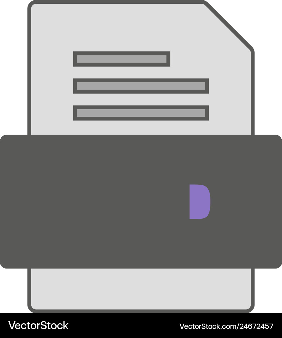 Ged file document icon Vector Image