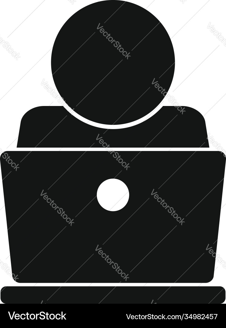 It administrator icon simple style It administrator icon simple style vector image