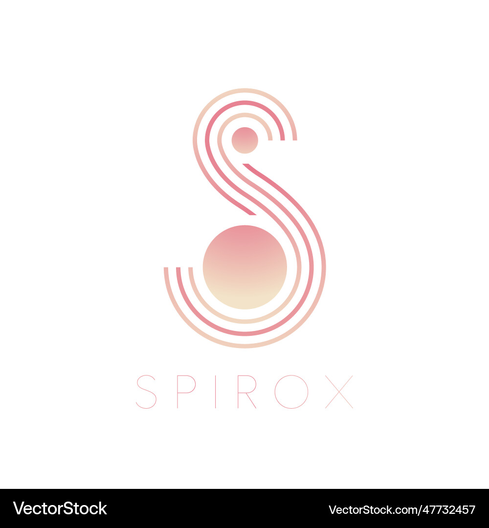 Minimal space logo design celestial logotype Vector Image