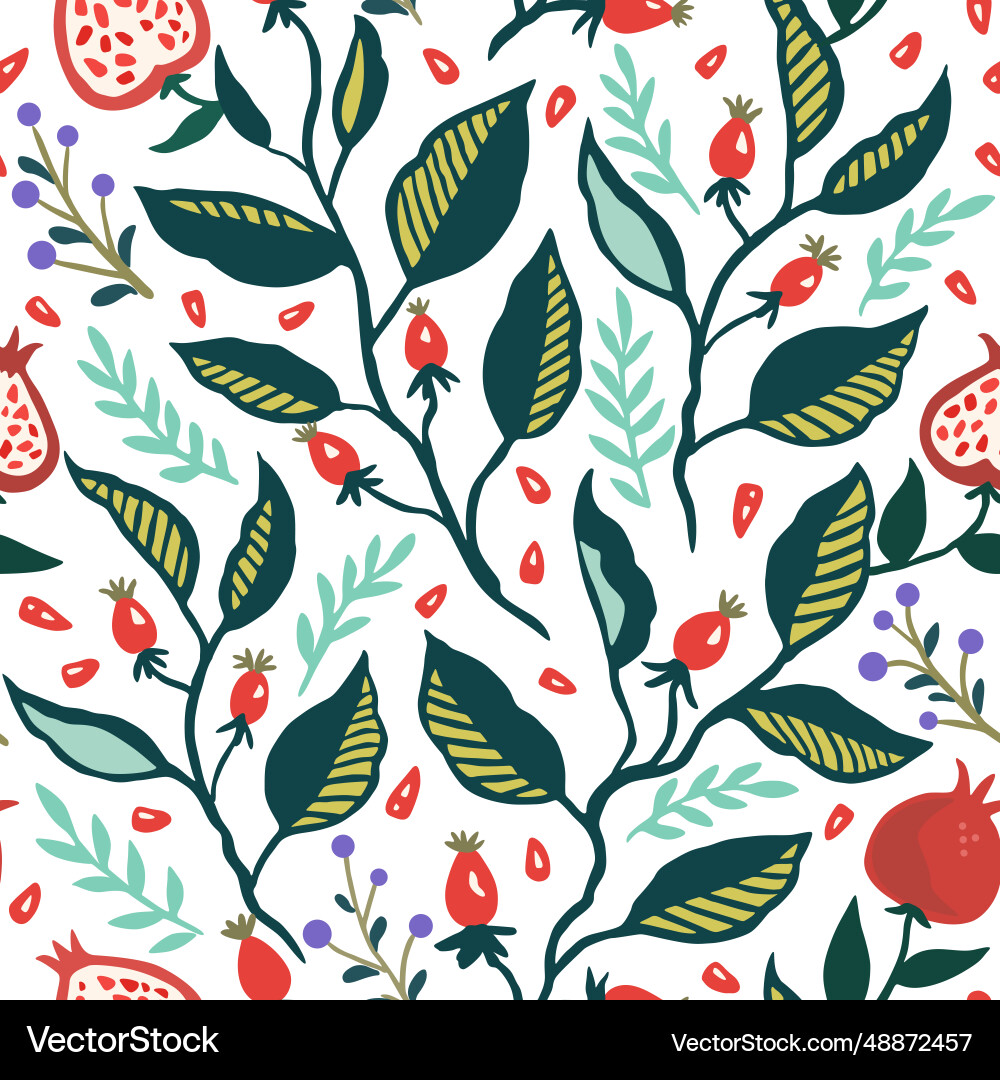 Seamless pattern with dynamic stylizes branches Seamless pattern with dynamic stylizes branches vector image
