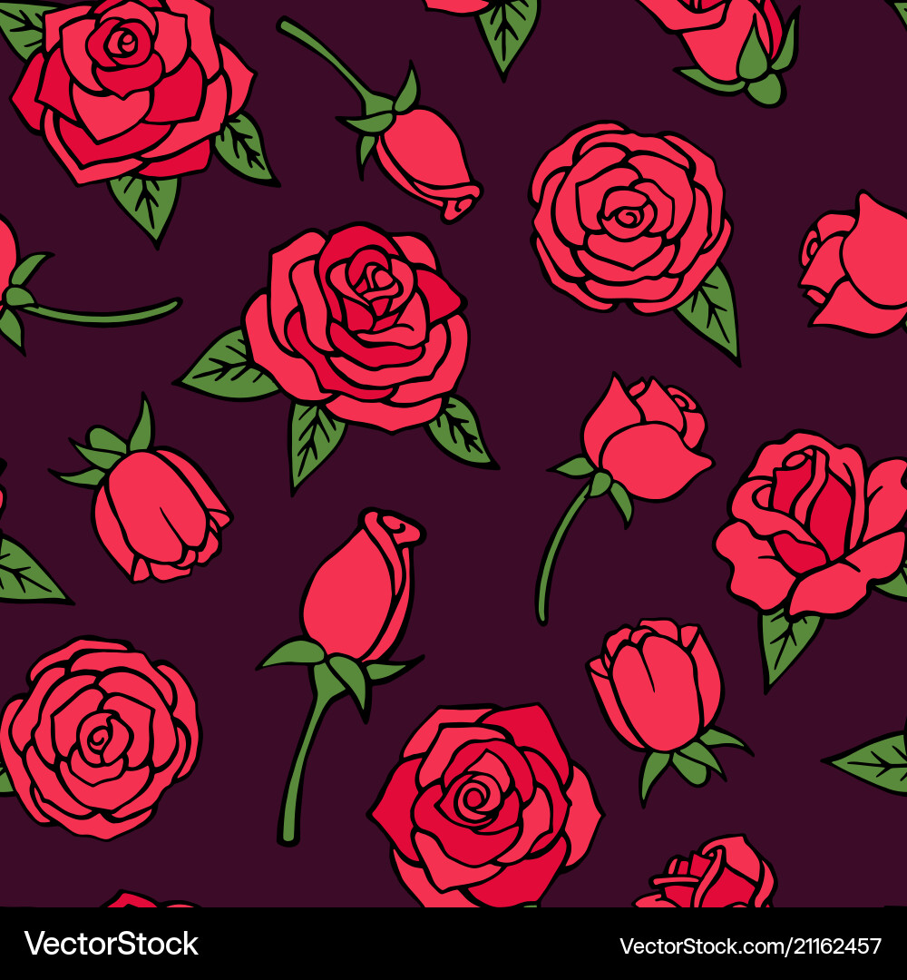 Seamless pattern with of red Seamless pattern with of red vector image