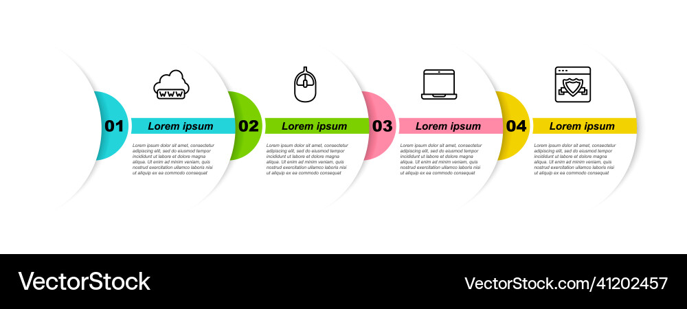 Set line web development computer mouse laptop Set line web development computer mouse laptop vector image