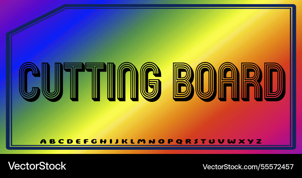 Text effects with editable colors and abstract vector image