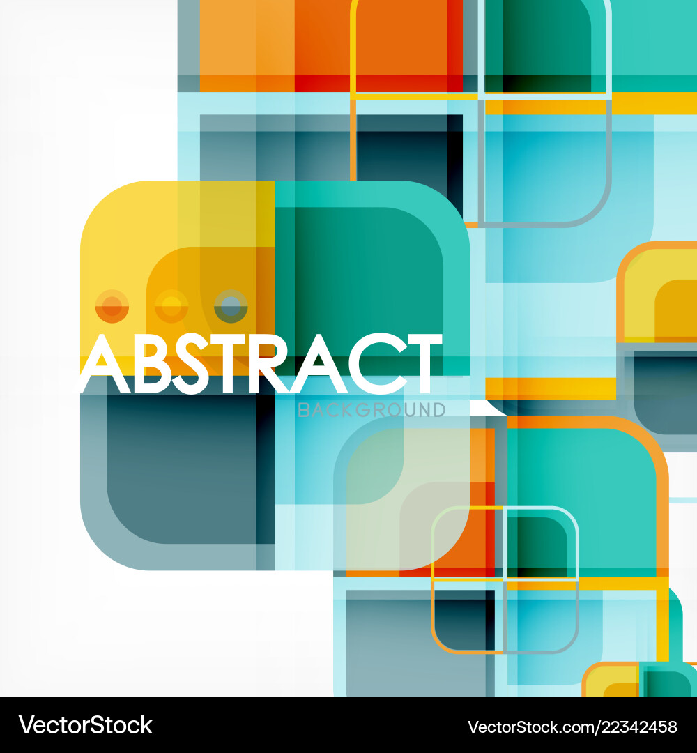 Abstract background square shapes geometric Abstract background square shapes geometric vector image