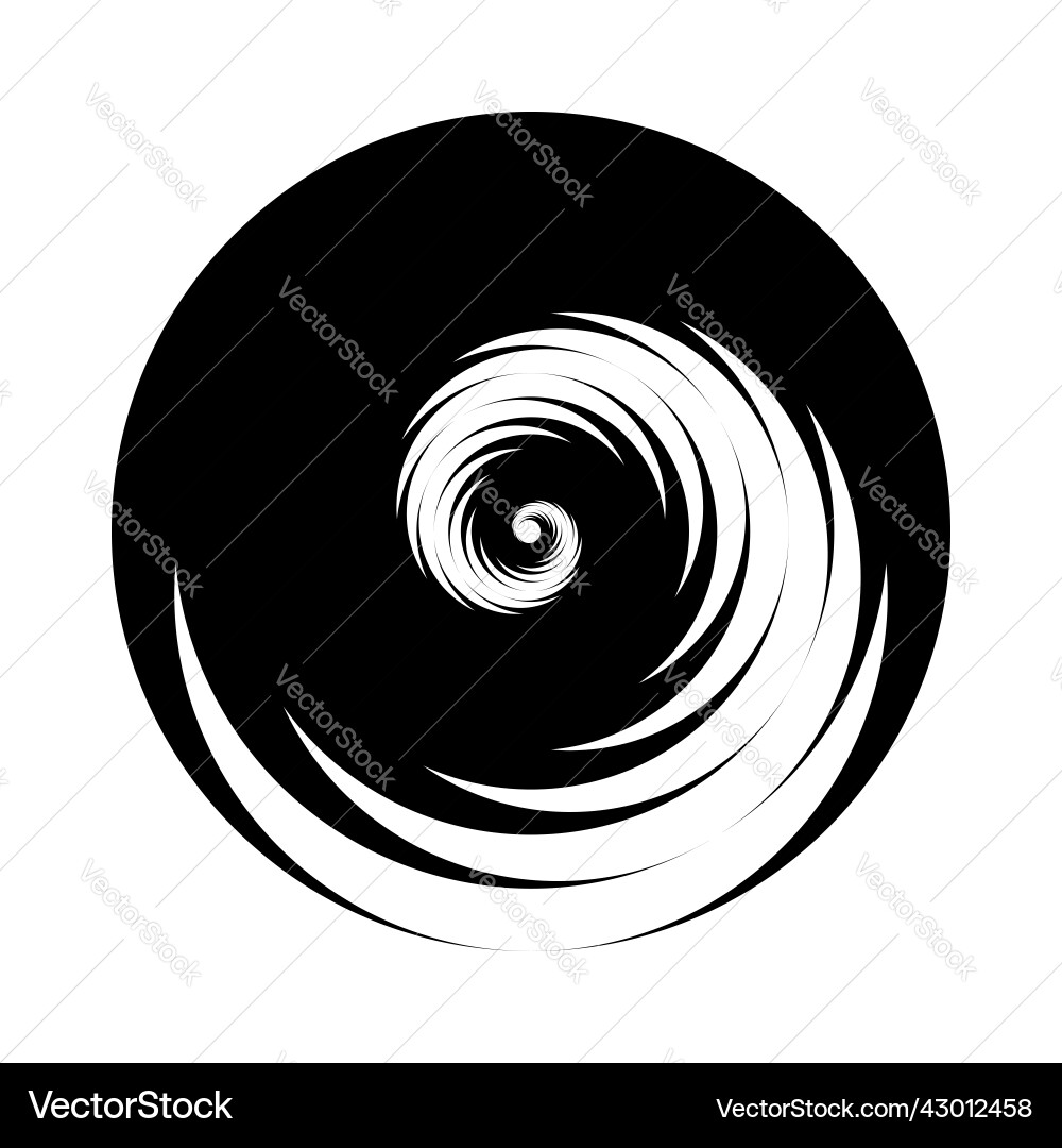 Abstract Circle Swirl Icon Vector Image