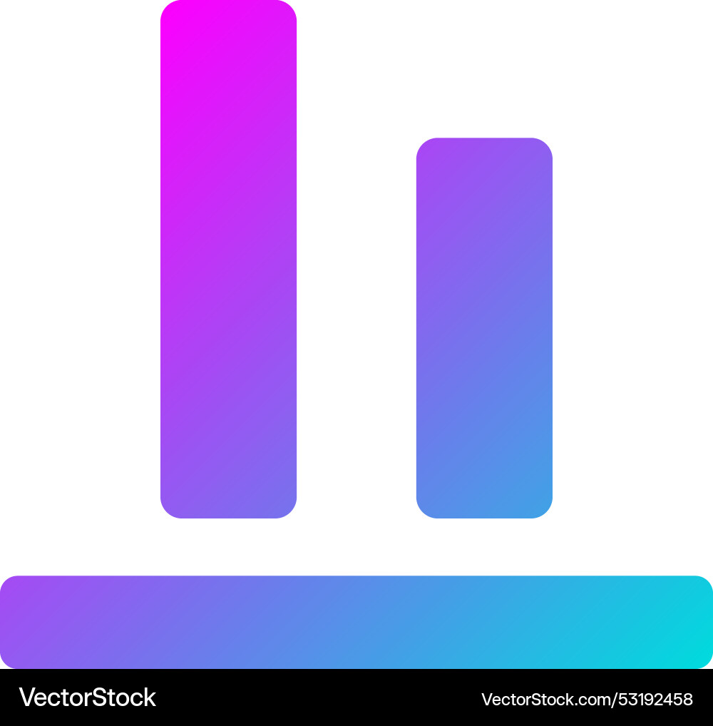 Bottom alignment icon design Vector Image