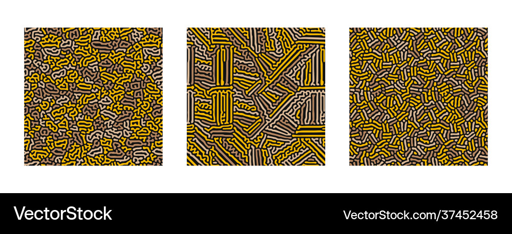 Collection turing abstract seamless pattern Collection turing abstract seamless pattern vector image