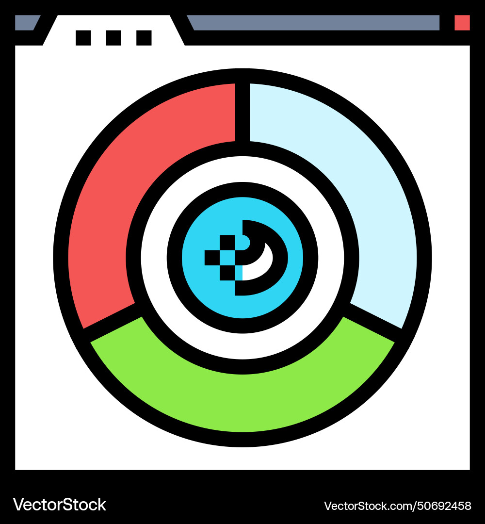 Color accessibility ux ui design icon Vector Image